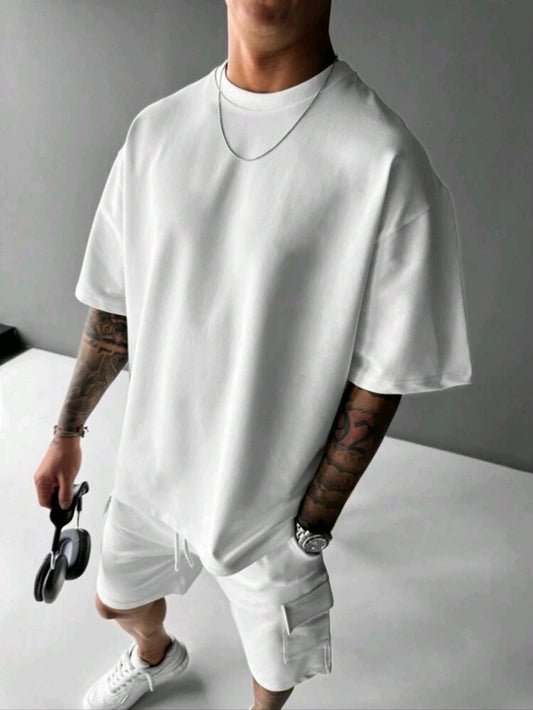 T-SHIRT (OVERSIZE) BIANCA O PERSONALIZZABILE DA UOMO