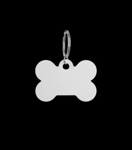 Targhetta in alluminio per animali 5x3cm personalizzabile