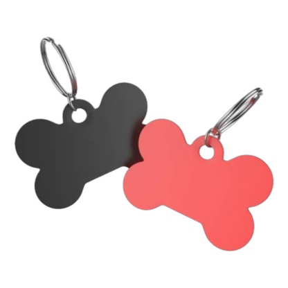 Targhetta in alluminio per animali 5x3cm personalizzabile