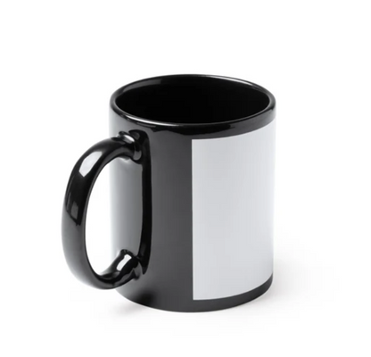 Tazza nera in ceramica da 350ml personalizzabile