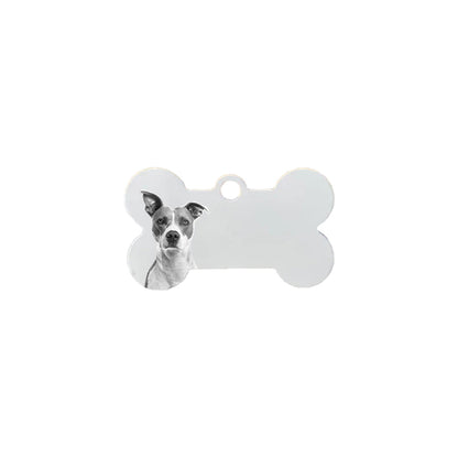 Targhetta in alluminio per animali 5x3cm personalizzabile